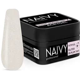 Акриловий гель Naivy Professional Gliter №05 Plum Tart 30 мл