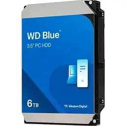 HDD 6000Gb, 5400rpm, WD Blue, 256M, SATA III (WD60EZAX)