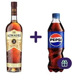 Бренді України Aznauri 3 зірки 40% 0.5 л (690230)