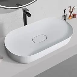 Умивальник Rea Iris 71 white matt накладний REA-U4305, Білий матовий - мініатюра 3