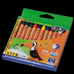 Олівці воскові ZiBi Kids Line 12 шт. (ZB.2481) - мініатюра 2