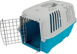 Переноска для тварин 55x36x36 см MPS PRATIKO 2 BLUE (двері металеві) - мініатюра 2