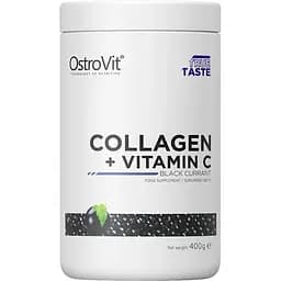 Для суглобів та зв'язок OstroVit Collagen + Vitamin C Black currant 400 г