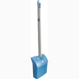 Совок для прибирання Zambak Plastik з довгою ручкою блакитний (ZP-213b) - мініатюра 2