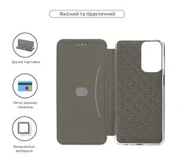 Чехол-книжка для Samsung Galaxy A23 4G (A235)/A23 5G (A236), G-Case, синий, кожаный чехол-книга из экокожи (PU) и TPU, с магнитом, с подставкой и вместительным кардхолдером, противоударный, защита всего корпуса, ArmorStandart (ARM61917) - мініатюра 3