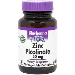 Вітаміни та мінерали Bluebonnet Nutrition Zinc Picolinate 50 mg, 50 вегакапсул