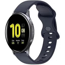 Ремінець силіконовий для смарт-годинника BeWatch Samsung універсальний 20 мм Темно-синій (101N3L06.1)