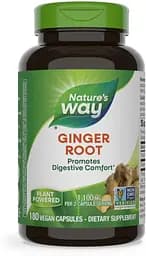 Натуральна добавка Nature's Way Ginger Root 550 mg, 180 вегакапсул