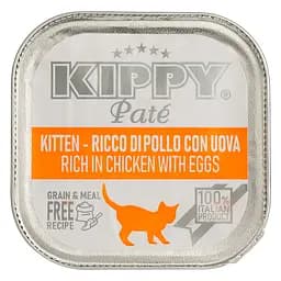 Вологий корм для кошенят Kippy з куркою та яйцями 90 г