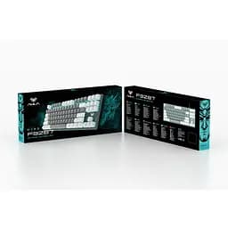 Клавіатура Aula F3287 Keycap KRGD Blue USB UA White/Grey (6948391240688) - мініатюра 5