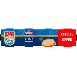Тунець EVA філе у рослинній олії 320 г (4 упаковки по 80 г) (794280)