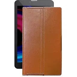 Чохол StatusCASE з екошкіри для планшету Pixus Touch 7 3G Коричневий