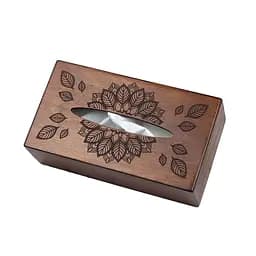 Деревянный диспансер для салфеток VANZA FLOWER орех