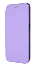 Чехол книжка Samsung Galaxy A22 4G эко-кожа Premium Case для смартфона Лиловый