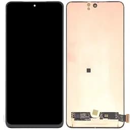 Дисплей Vivo X60 чорний, Amoled, PRC переклеєне скло