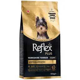 Сухий корм для цуценят породи йоркширський тер’єр Reflex Plus Yorkshire Terrier Puppy повноцінний та збалансований 1.5 кг