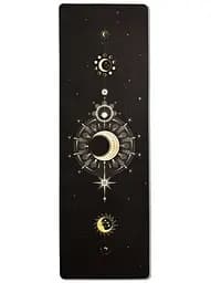 Коврик для йоги EasyFit BlackMoon (замша-каучук) черный (EF-1926-2)