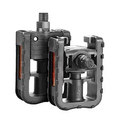 Педали велосипедные складные Пластиковые PI KW-P223 на полимерных подшипниках Черный (G0001945)