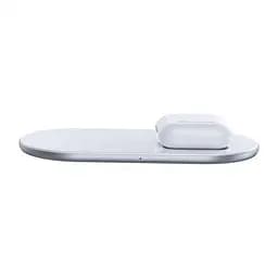 Бездротовий зарядний пристрій Baseus Simple Pro Edition 2 in 1 (Phone + Pods) 15W WXJK-C02 White - мініатюра 2