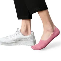 Бесшовные дышащие следы с силиконом ORGANIC cotton JILL ANTONY 38-40 women's арт. 31001 38-40, Хлопок, Розовый