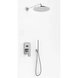 Душова система прихованного монтажу Kohlman Texen хром + Box прихованого монтажу QW210TR25, Хром