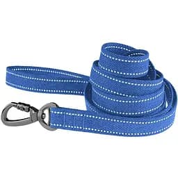 Поводок для собак Barksi Сotton с карабином на замке 300x2.5 см лазурно-синий