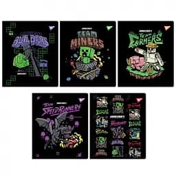 Набор тетрадей для записей А5 Yes Minecraft Team 18 листов в линию 10 шт. (767533)