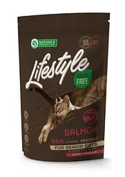 Сухой беззерновой корм для кошек с лососем Lifestyle Grain Free Salmon Senior Cat 400 г