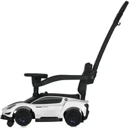 Дитяча каталка-толокар 2 в 1 Bambi M 5106-1 з батьківською ручкою білий - мініатюра 4