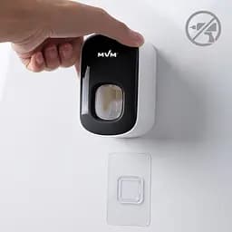 Диспенсер для зубної пасти MVM BP-24, білий з чорним (BP-24 WHITE/BLACK) - мініатюра 6
