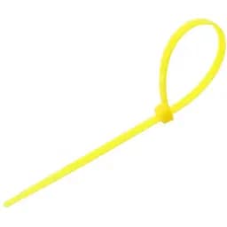 Стяжки для кабелю, 200 мм х 4.8 мм, 100 шт, жовті, Takel