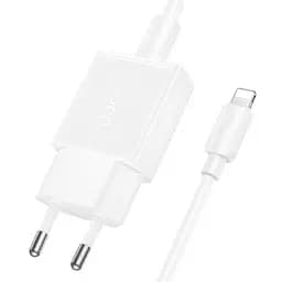 МЗП Hoco N72 Speed ultra-thin PD20W (1USB-C) + кабель Type-C to Lightning White - мініатюра 4