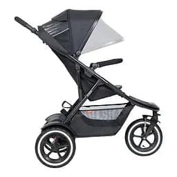 Бігова коляска для погодок та двійні Phil&Teds Sport + вкладка, кораловий - мініатюра 4