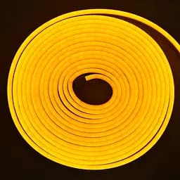 Набір гнучка неонова стрічка LED NEON YL-2, біла і жовта, 5 м, з блоком живлення 220–12 В - мініатюра 9