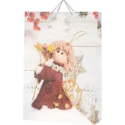 Пакет подарунковий новорічний DW6327 Червоний 72х50х18 см (2002014544141)(NY)