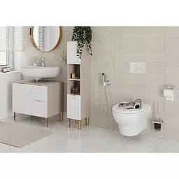 Набір гігієнічного душу (запірний вентиль) Hansgrohe S EcoSmart+ на змішану воду Brushed Bronze 29232140, Бронза - мініатюра 2