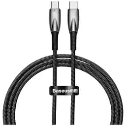 Кабель Baseus Glimmer Series Fast Charge Type-C to Type-C 100 W 1 м Black (CADH000701)