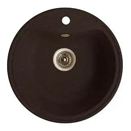 Кухонная мойка из искусственного камня круглая WiZ №8 500х500 мм (Шоколадная)
