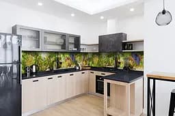 Кухонний фартух Happy Pocket Сонячний Виноград вінілова наклейка вино лоза келих Зелений 60х200 см Z180611 - мініатюра 3