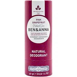 Дезодорант стік Ben&Anna Рожевий грейпфрут натуральний в еко упаковці 40 г