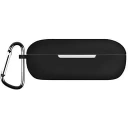 Чехол-накладка DK Silicone Candy Friendly с карабином для Huawei FreeBuds SE (black)