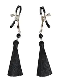Зажим для сосков Art of Sex - Nipple clamps Black Tassels