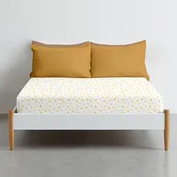 Простирадло Cosas на резинці 80х200 yellow stars, золотистий (StarYellowWhite-3054_80x200x20) - мініатюра 3