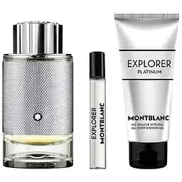 Набір Mont Blanc Explorer Platinum 100 мл парфумована вода 7.5 мл 100 мл гель для душу
