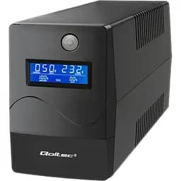 Источник бесперебойного питания с симулированной синусоидой Qoltec QLT450 240W 450VA LED, AVR, RJ45, 2xSchuko, 1x12V 4.5Ah