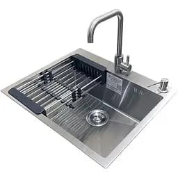 Комплект мийка + змішувач Romzha Arta U-550S Max (B)