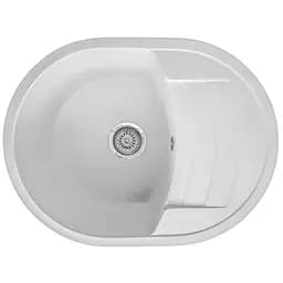 Мийка кухонна Valetti 32N гранітна 610х465 мм біла