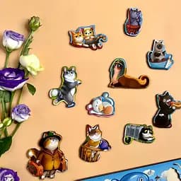 Дерев'яний пазл-вкладиш Котики -1 Ubumblebees (ПСД128) PSD128 з будиночком - мініатюра 4