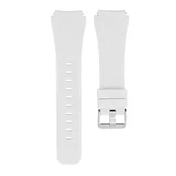 Ремінець для Samsung Galaxy Watch 5 44mm - білий ширина кріплення 20мм силікон Watchbands Gear (W44-3WB12766093) - мініатюра 2