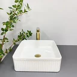 Умивальник VBI Bolzano white накладний VBI-013800, Білий - мініатюра 5